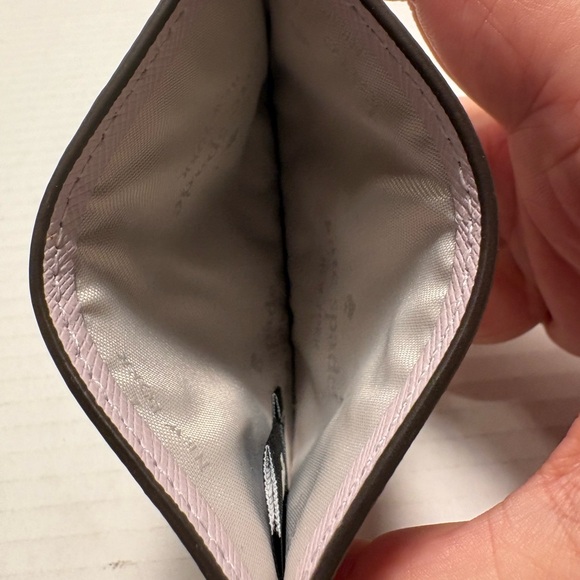 Kate Spade Madison Studded Faux Pearls Small Slim Card Holder, Lilac Moon - Picture 6 of 6